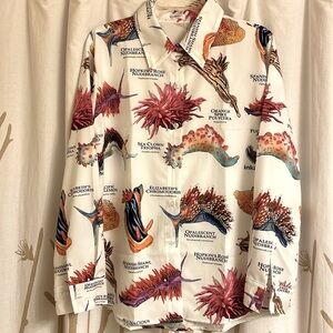 JAMMYJOB Novelty Loungewear Top Sea Coral Theme